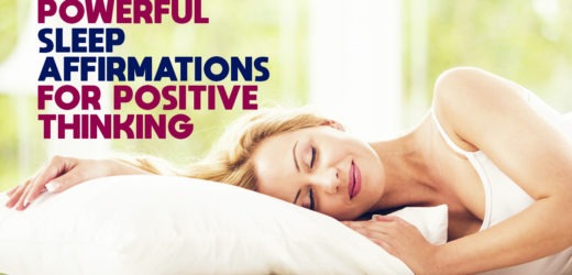 Sleep affirmations for positive thinking
